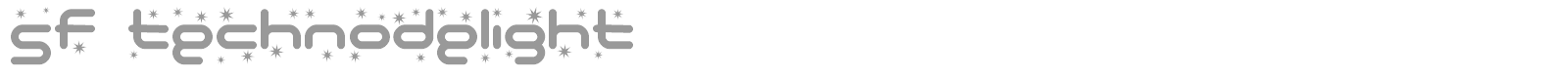 SF Technodelight font preview